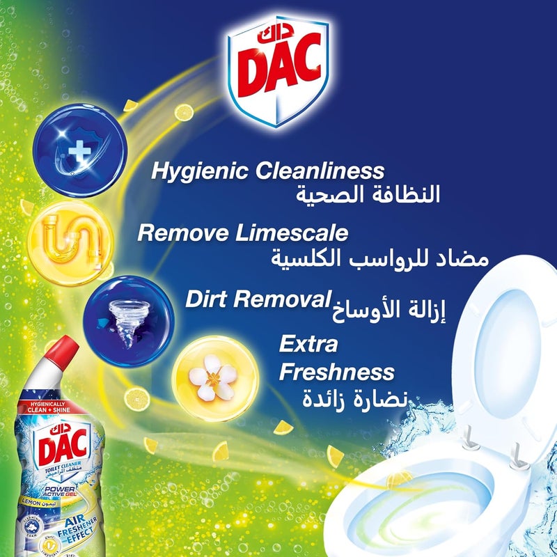 DAC Toilet Cleaner Lemon 2 x 750 ml - Image 2
